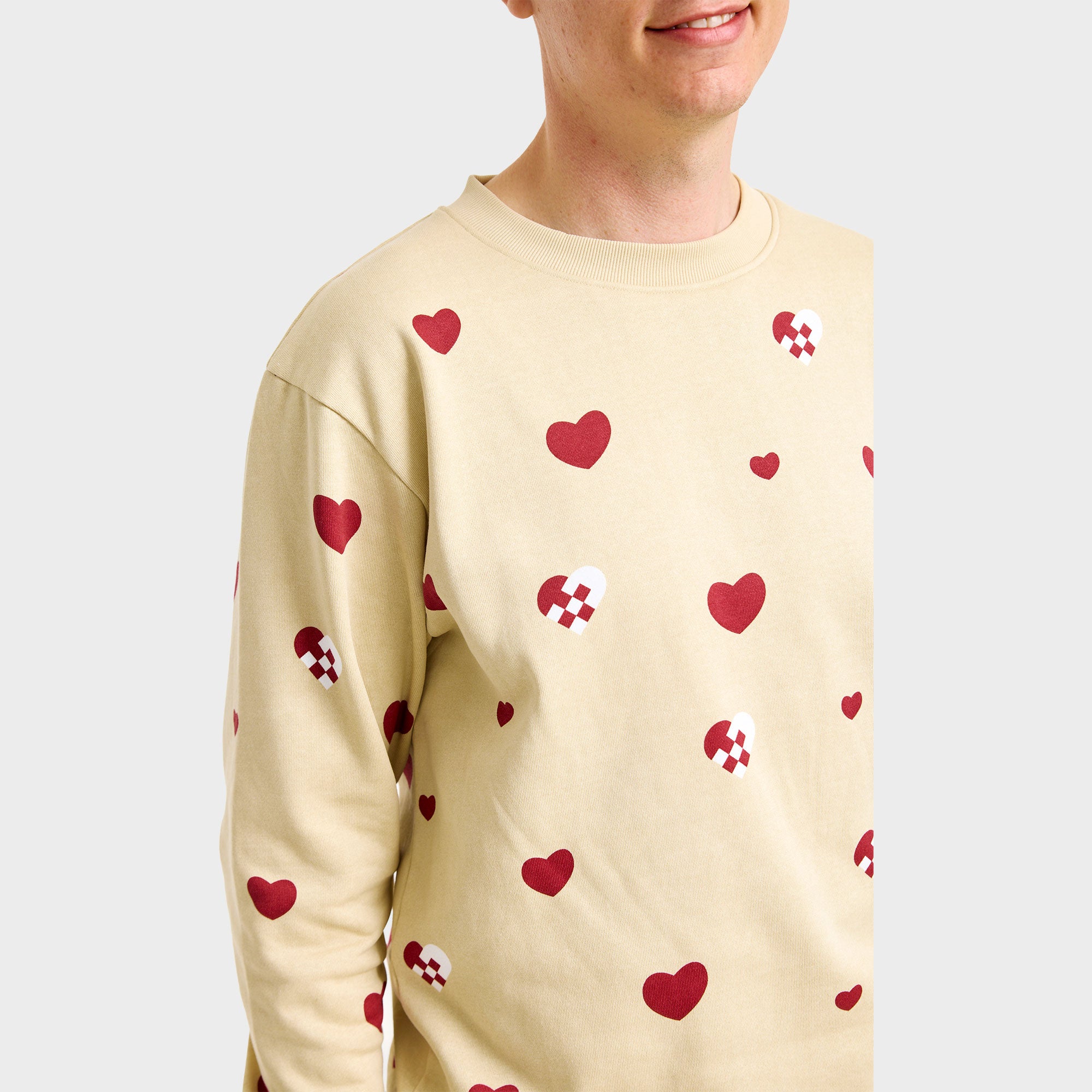 Julehjerte sweatset - Herre